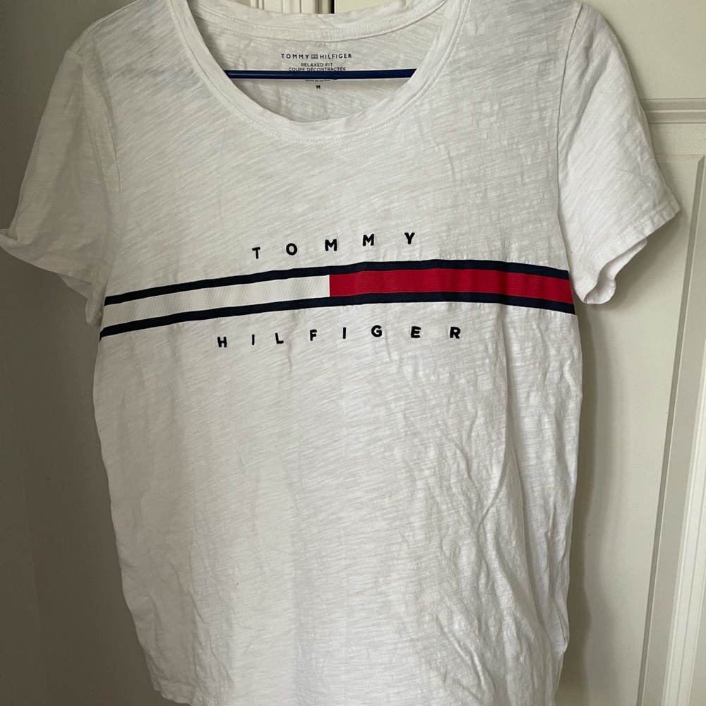 Tommy Hilfiger white logo tee